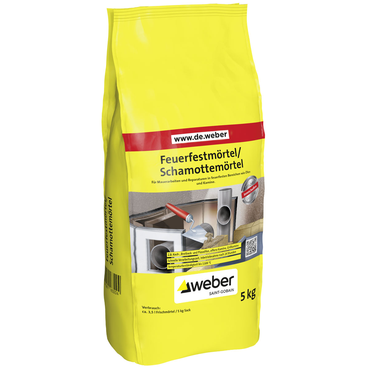 Weber  Feuerfestmörtel Schamottemörtel 5 kg