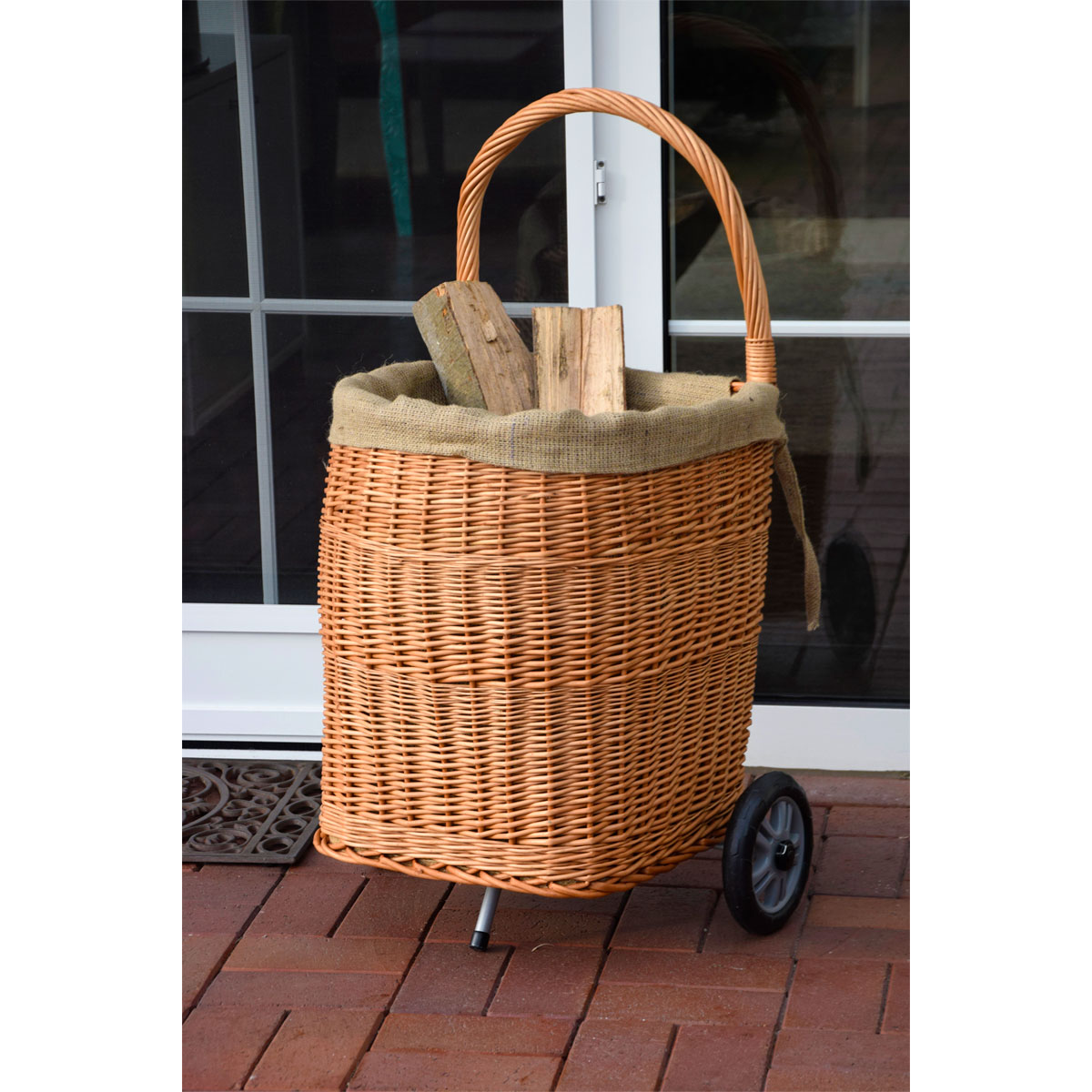 dobar Kaminholzwagen 45 x 43 x 93 cm braun Bild 4