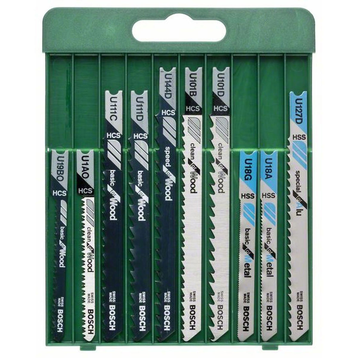 Bosch  Stichsägeblatt-Set 10-teilig U-Schaft