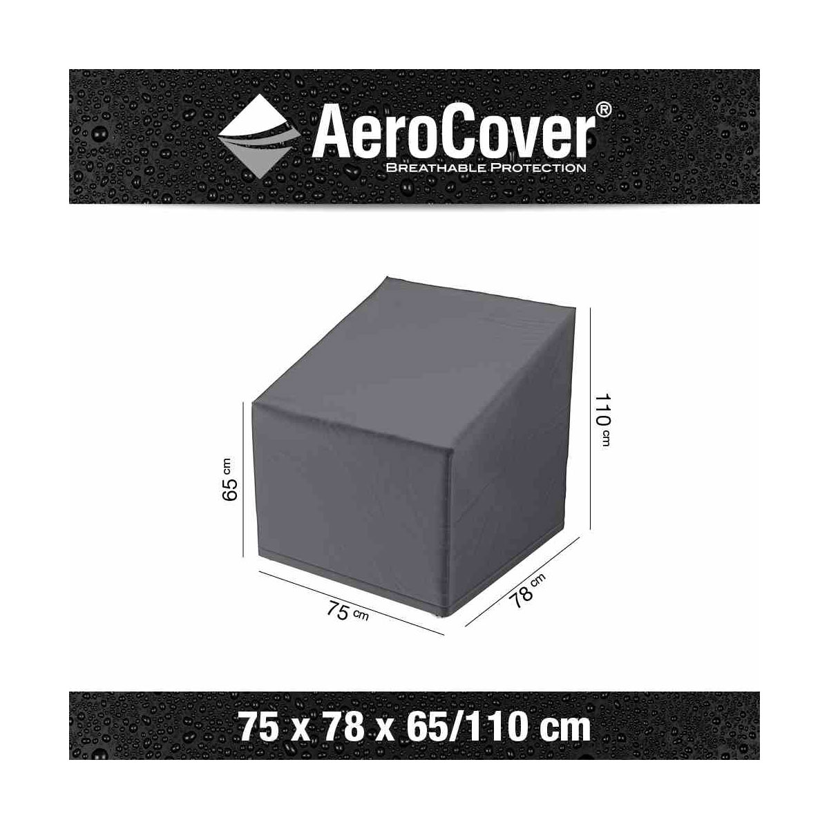 AeroCover Schutzhülle für Loungesessel 75 x 78 x 65/110 cm anthrazit Bild 2