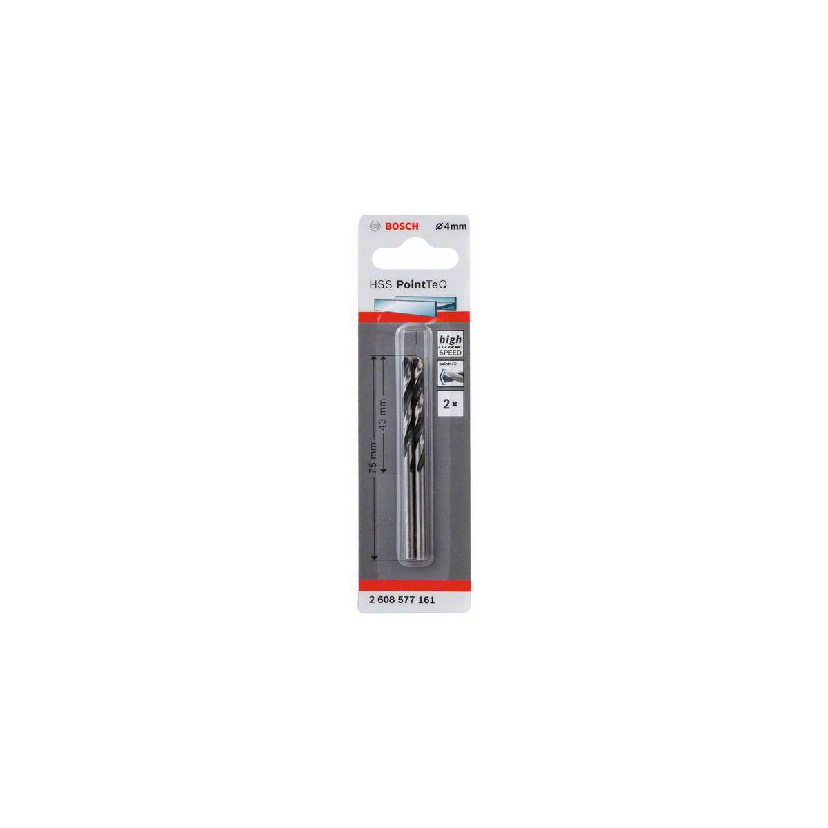 Bosch Professional  HSS-Spiralbohrer PointTeQ 4,0 mm Bild 2