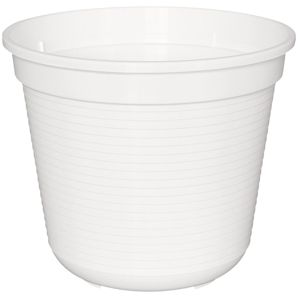 Geli Blumentopf Kunststoff 22 cm weiß