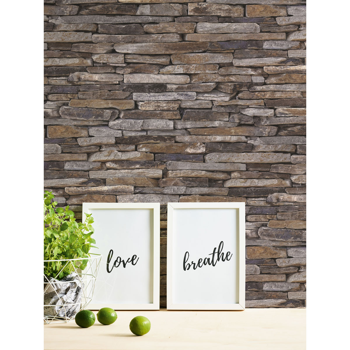 AS Creation  Vliestapete Elements Steinoptik Naturstein 3D braun 10,05m x 0,53m Bild 2