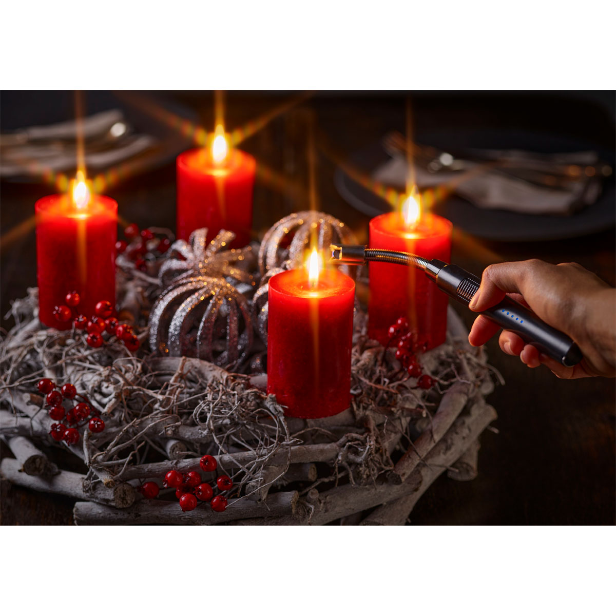 Lichtbogenfeuerzeug MAXI FLEXI FL437 inklusive USB-Kabel 21 cm Bild 4