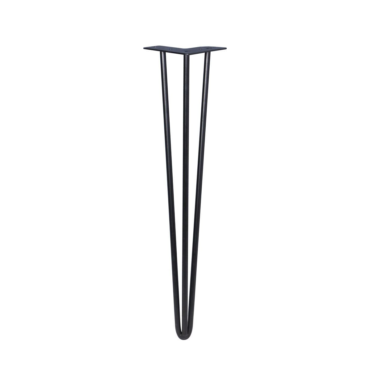 HappyHome Tischbeine 4er-Set Schwarz Stahl H:60 Bild 3