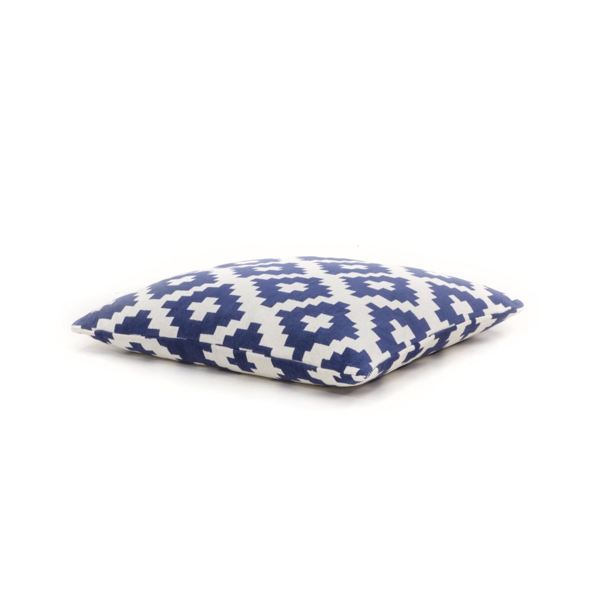 Pouf und Kissen Set Unwind 260 weiss blau 80x80cm Bild 2