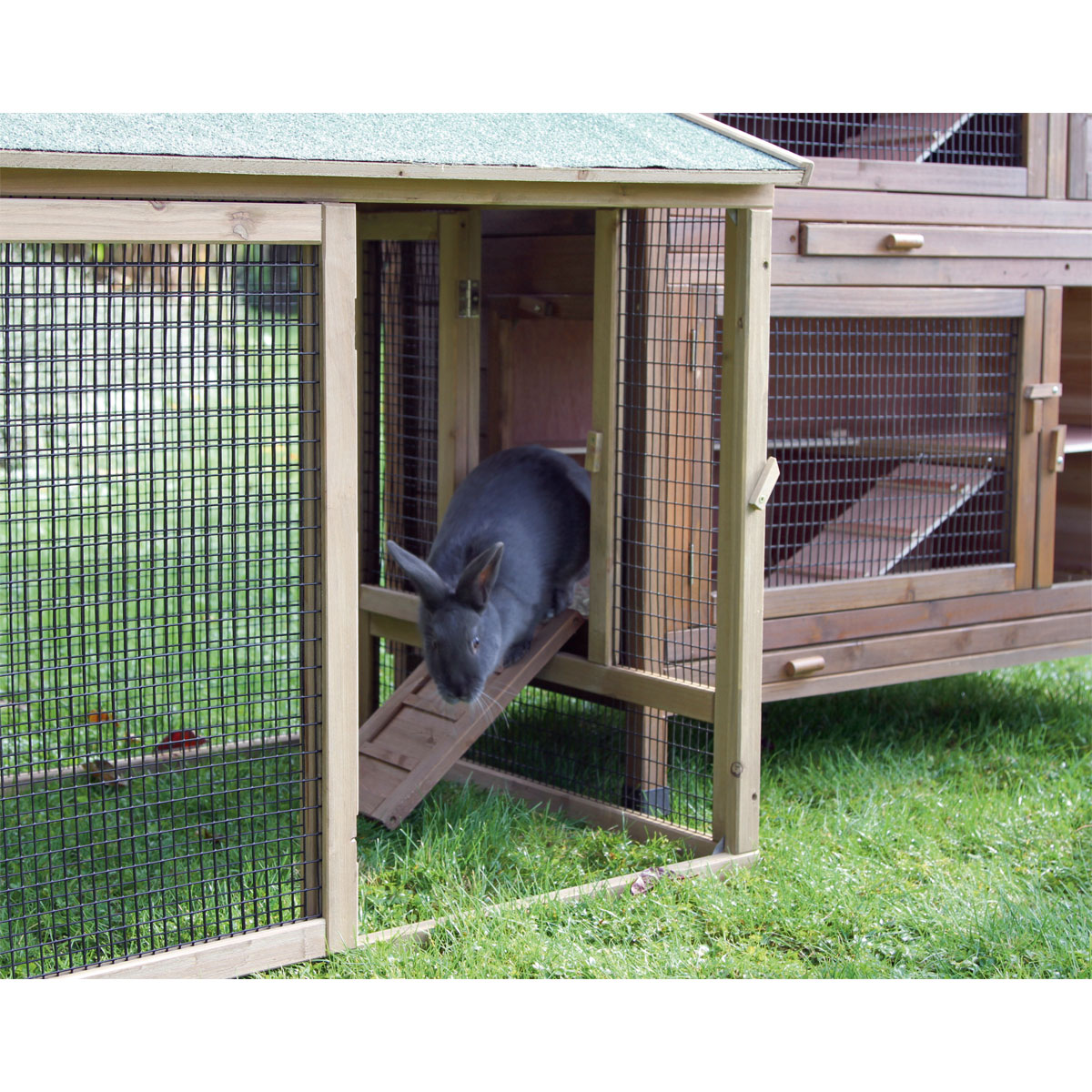 Kleintierstall Appartment Flat 115 x 118 x 61 cm natur Bild 8