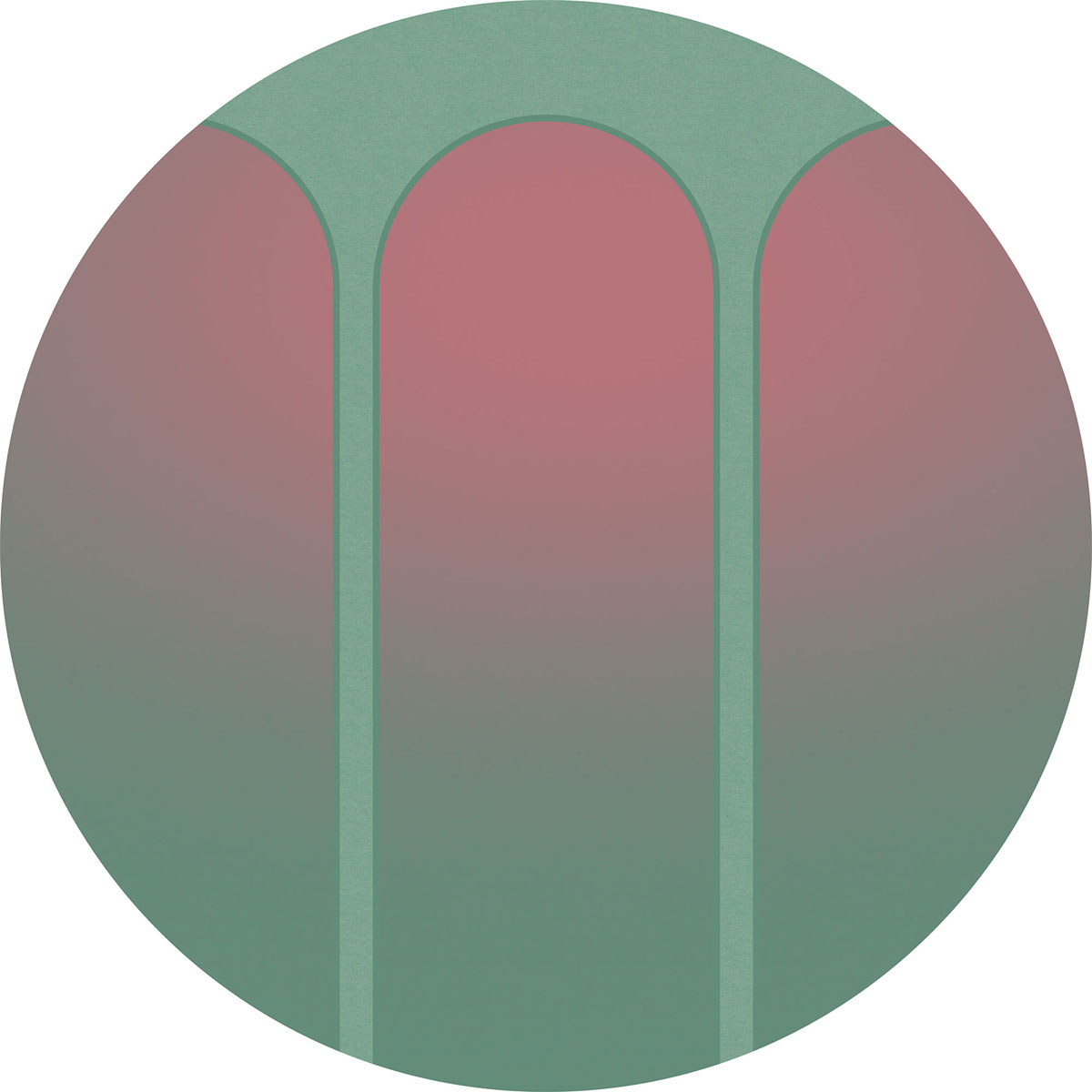 Komar  Selbstklebende Vlies Fototapete rund Three Doors Durchmesser 125 cm Bild 2