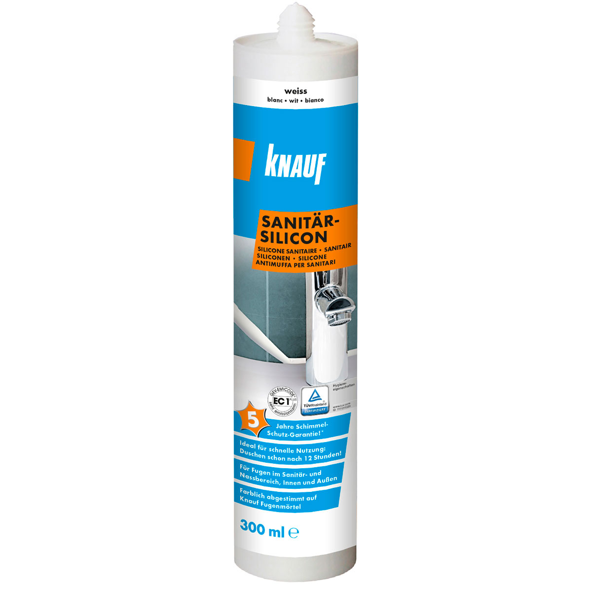 Knauf Sanitär-Silicon weiß 300 ml