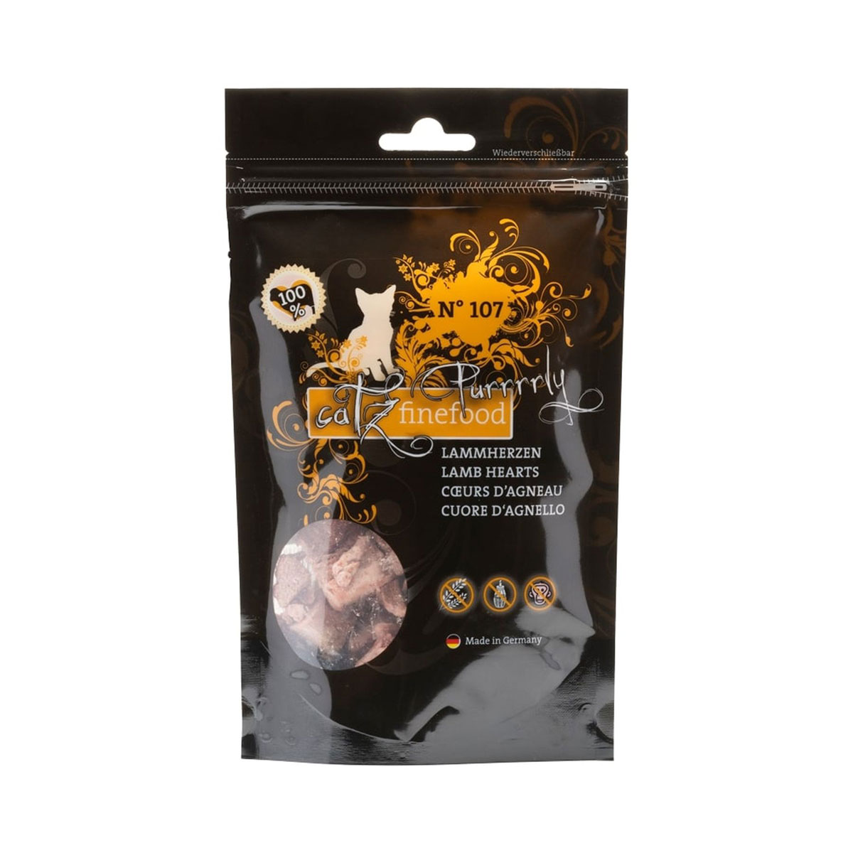 Catz finefood Purrrrly N 107 - Lammherzen 35g