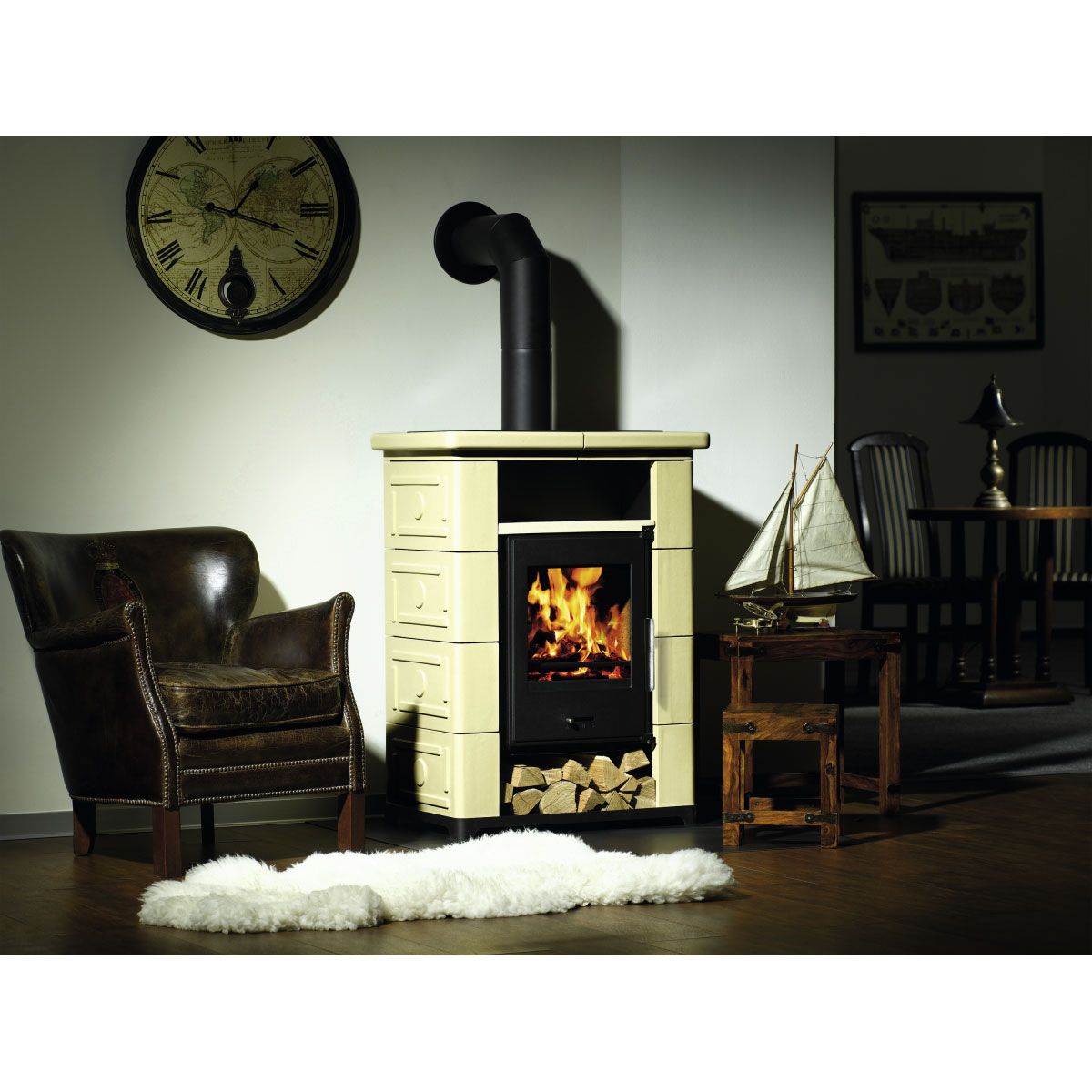 Keramikofen Montafon beige 6,5 KW Bild 1