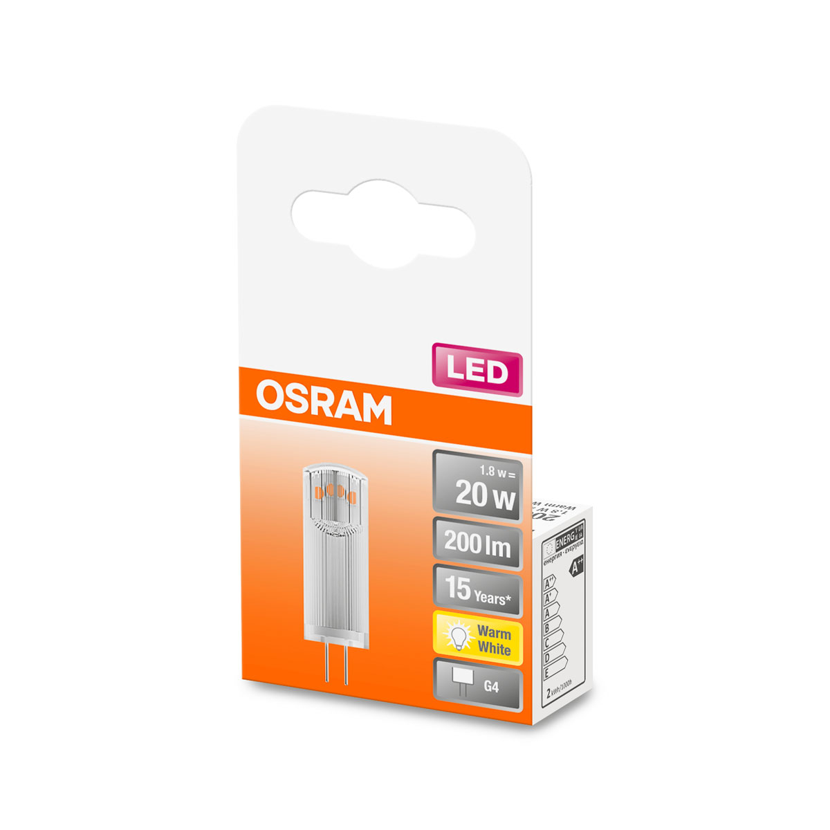 Osram LED-Leuchtmittel Spezial Pin G4 warmweiß 20W Bild 2