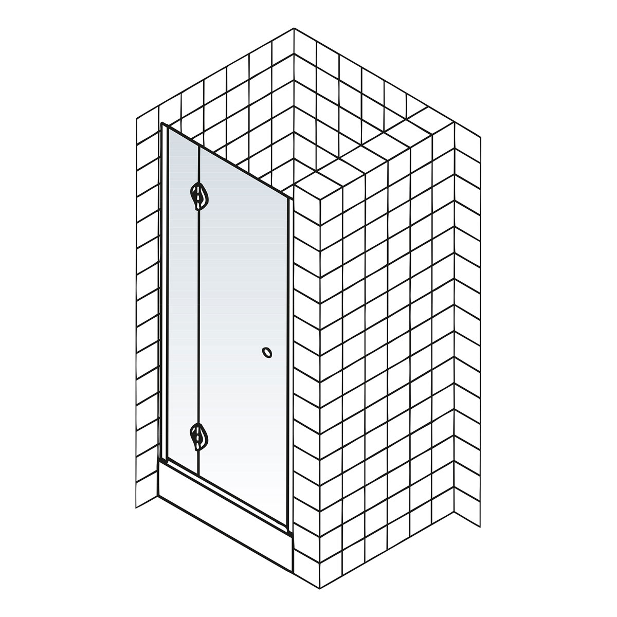 Schulte Drehtür MasterClass Nische links 200 x 90 cm Bild 5