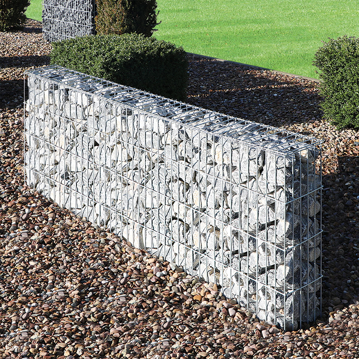 Wilk Gabionen-Zaun 200 x 80 x 25 cm Bild 2