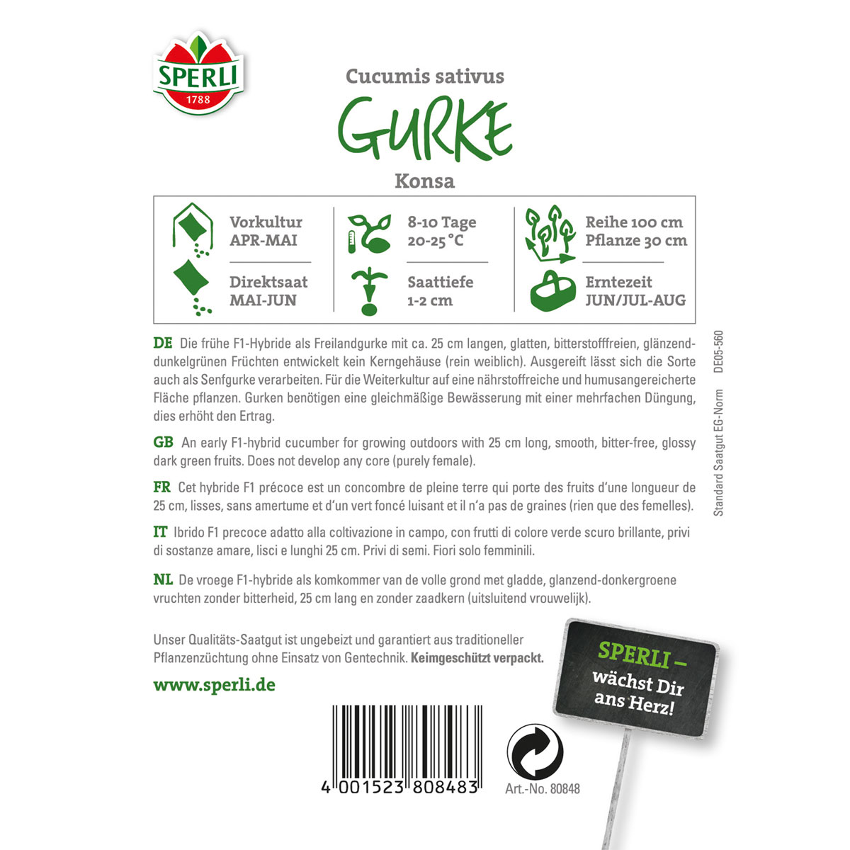 Sperli Salatgurken Konsa Bild 2