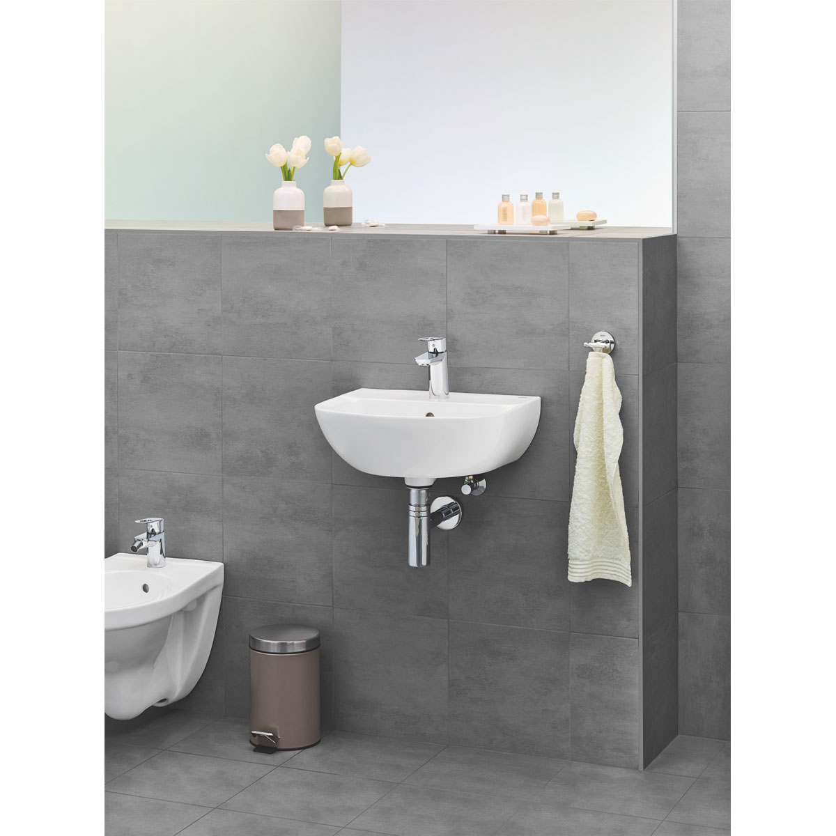 Grohe Handwaschbecken Bau alpinweiß 45,4 x 15,1 x 35,4 cm Bild 6