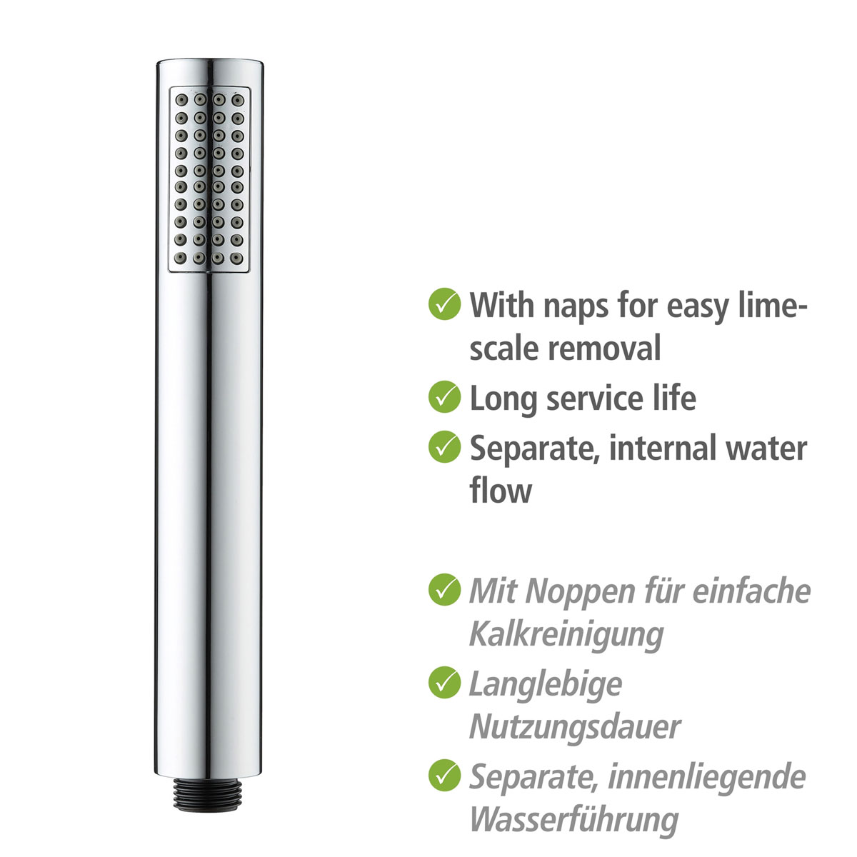 Wenko Basic Line Duschkopf-Set 3tlg. Wanne chr Bild 5