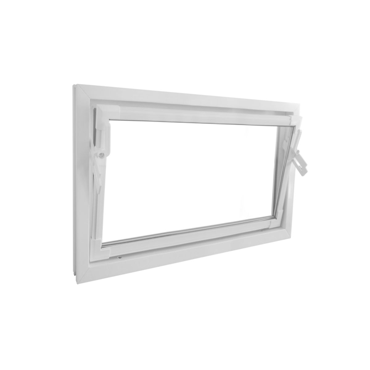 Kippfenster Q59 900 x 600 mm ISO Glas weiss