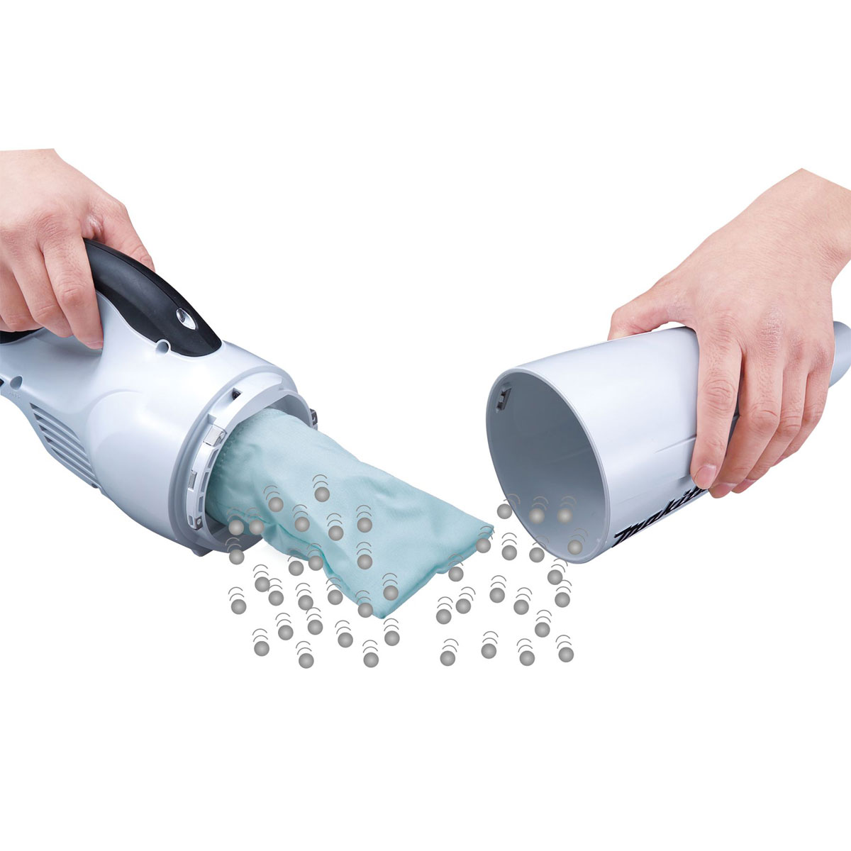 Makita Akku-Staubsauger White Edition Bild 2