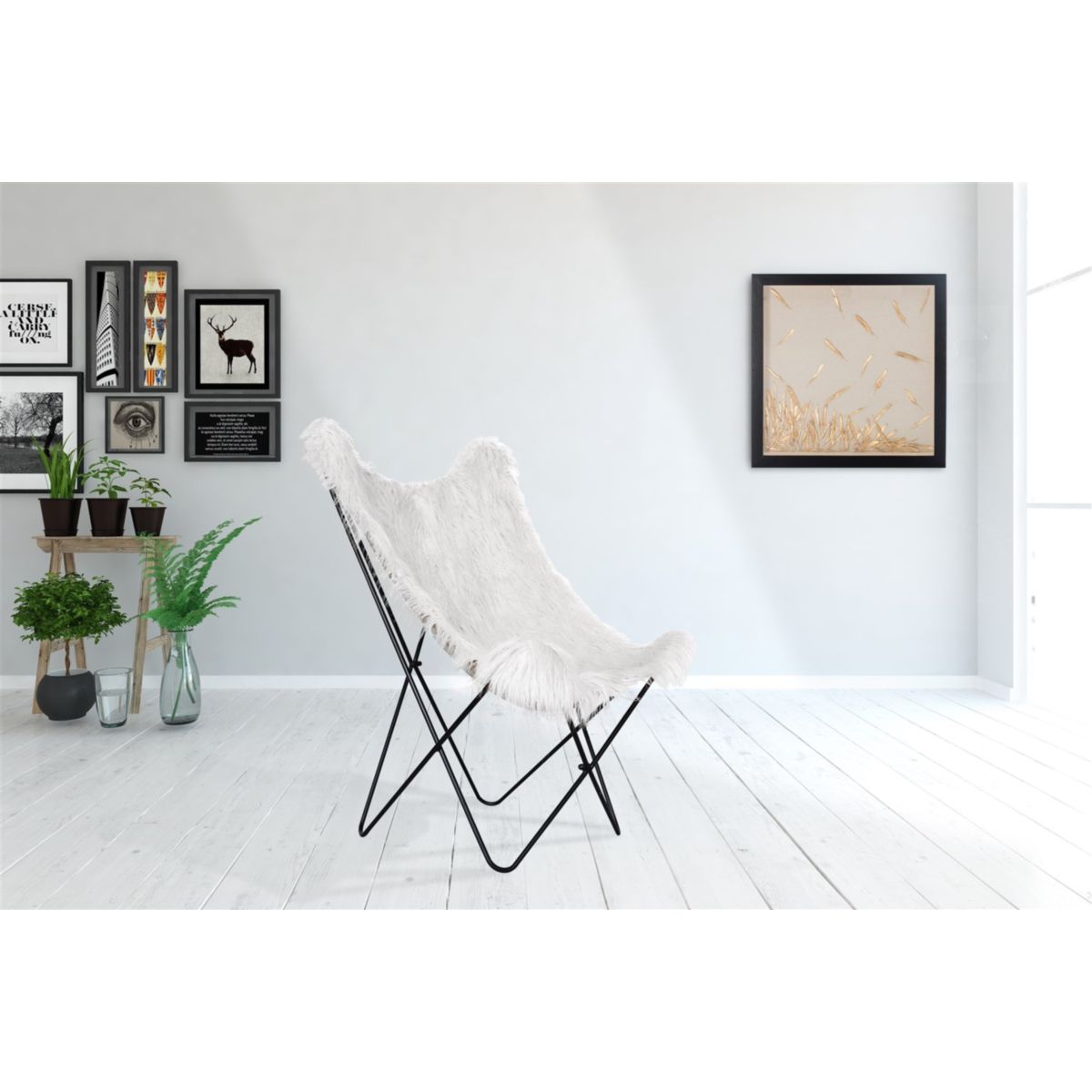 Schmetterling-Stuhl Lynn 110 weiss Bild 5