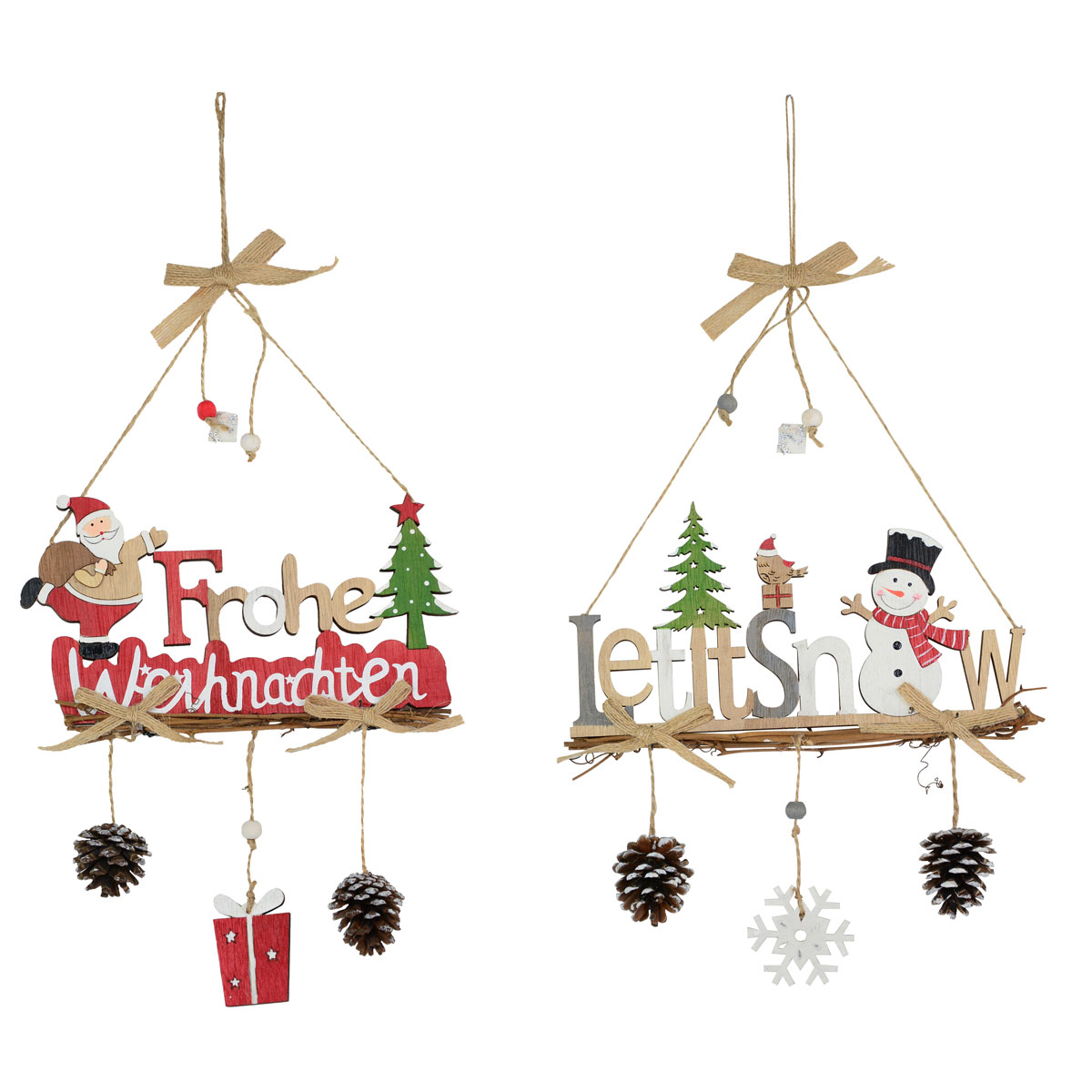 Deko Schriftzug zum Hängen sortiert