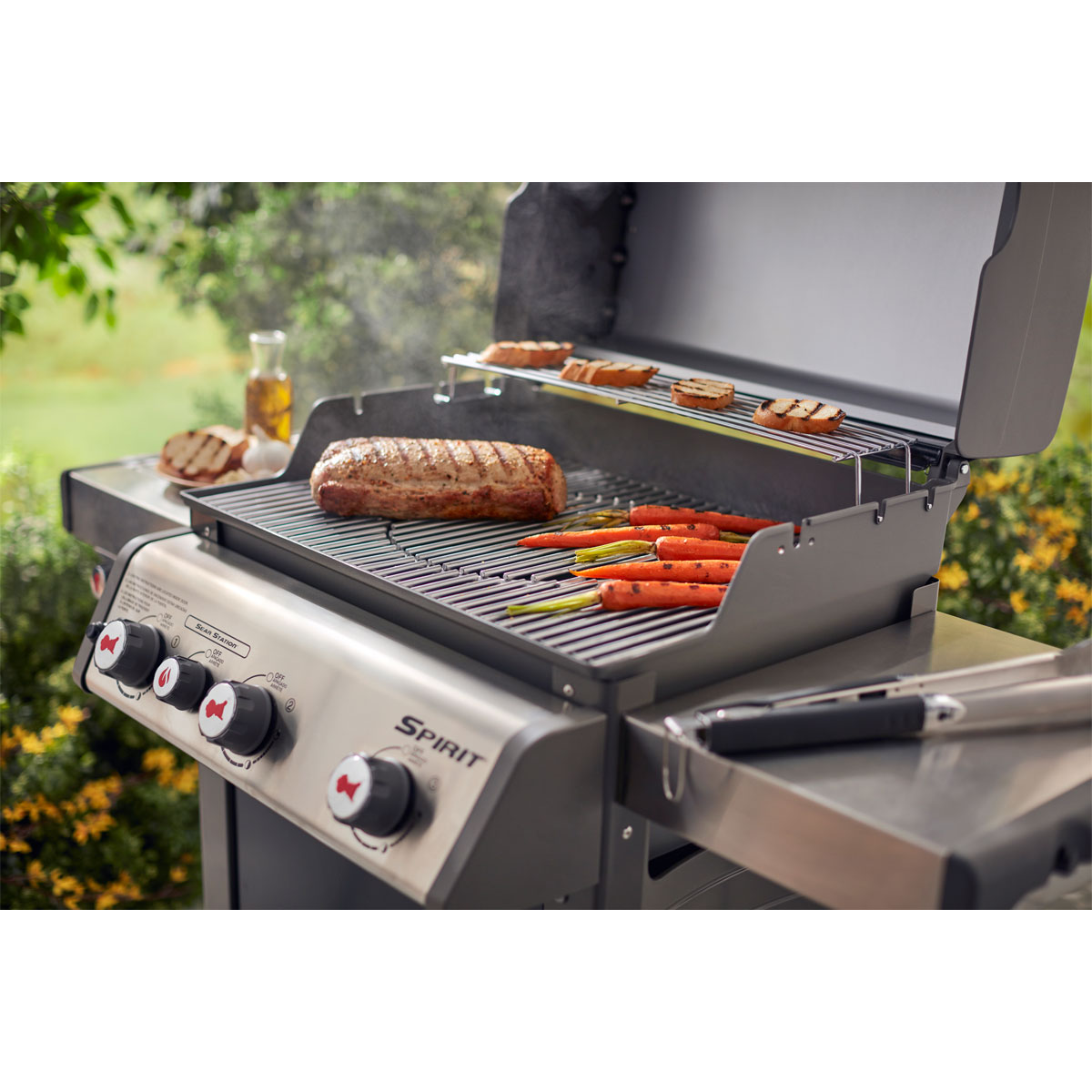 Weber Gourmet BBQ System -Grillrost mit Rosteinsatz für Spirit Bild 7
