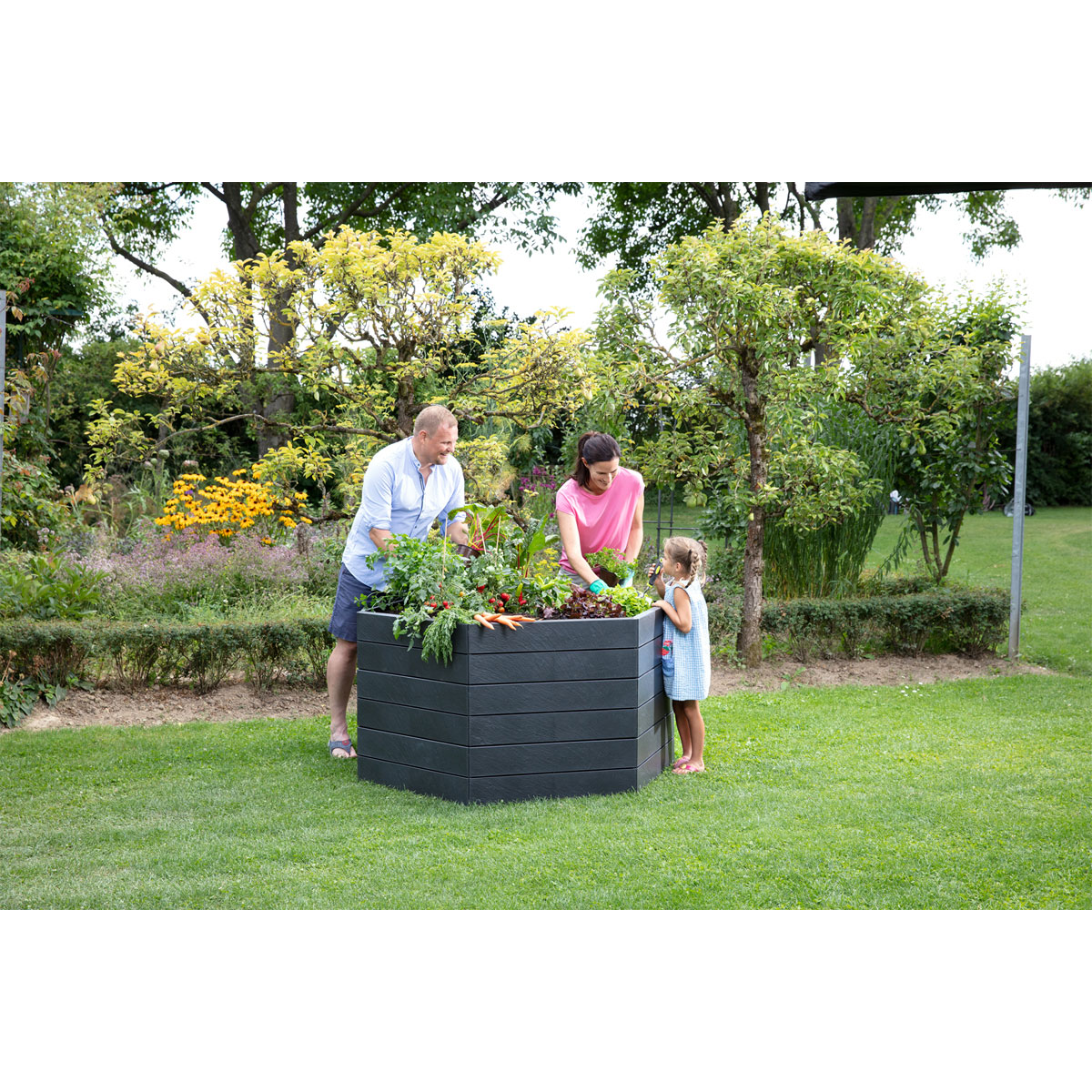 Garantia Hochbeet ERGO XL 75 Stone inkl FLORA Bild 5