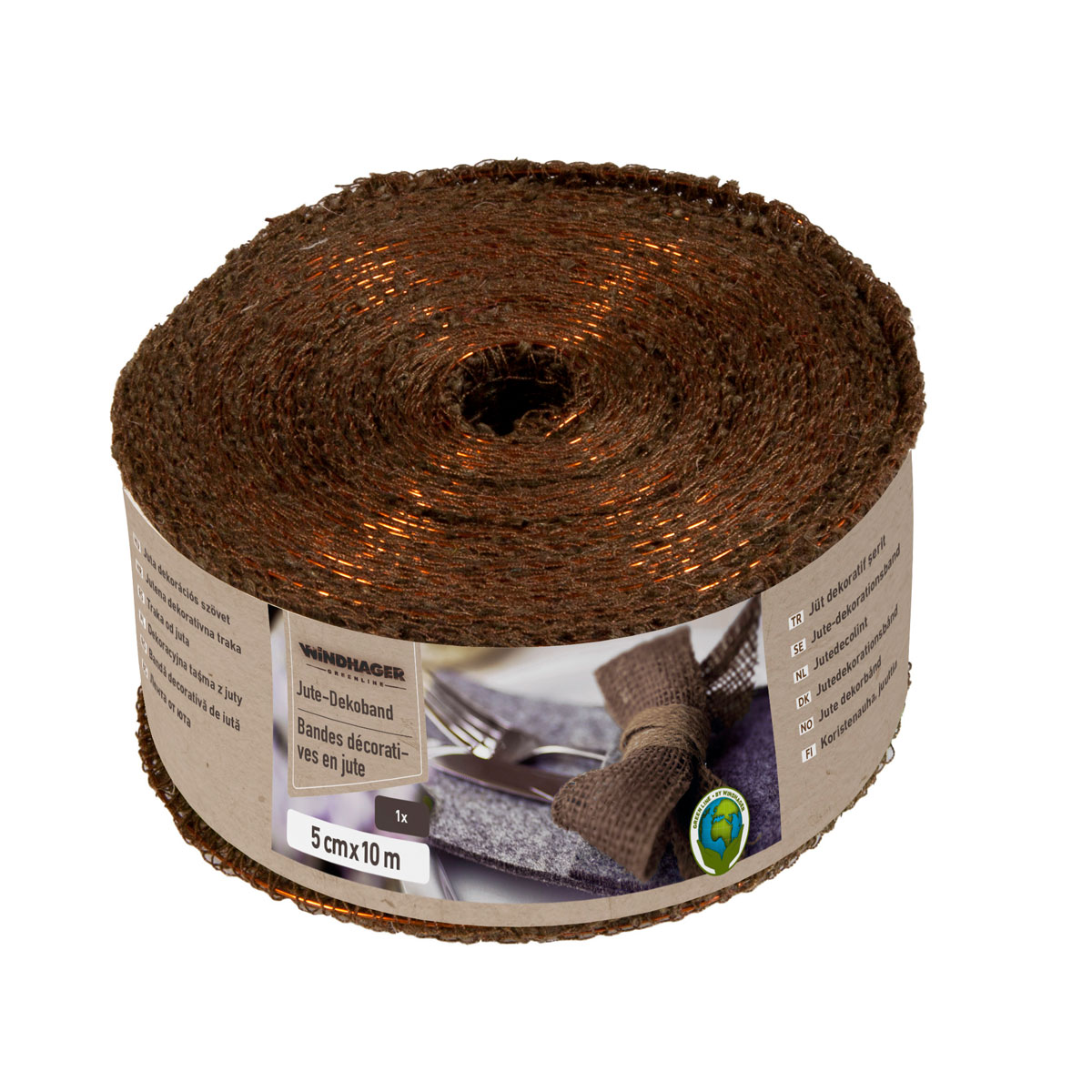 Windhager Jute-Band 5 x 1000 cm terrabraun Bild 2