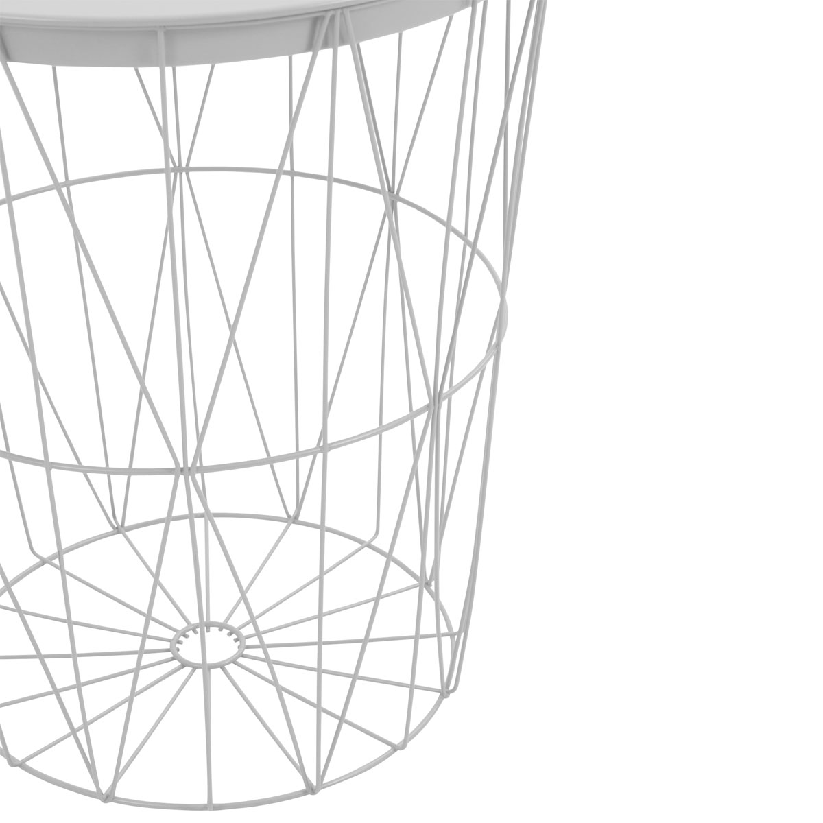 Beistelltisch weiß Stahl Bild 2