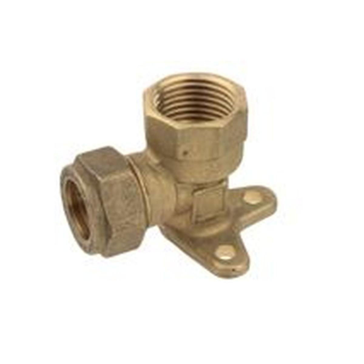 Kirchhoff Wandscheibe 15 mm x ½ IG Kupfer