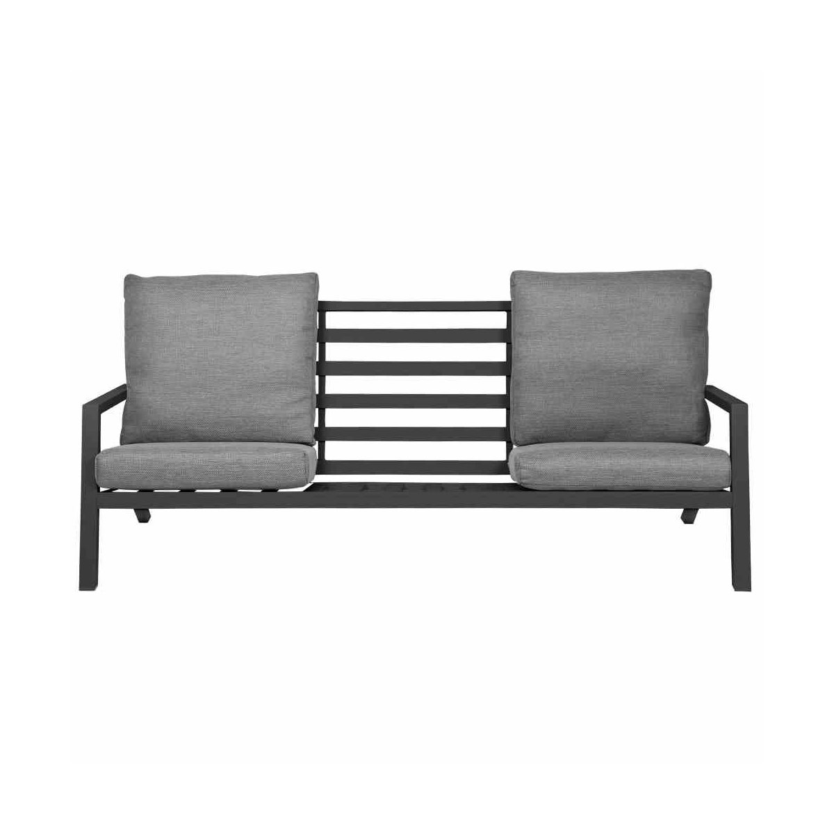 Siena Garden Lounge 3er-Sofa Belia 210 x 81 x 91 cm matt anthrazit/grau Bild 2