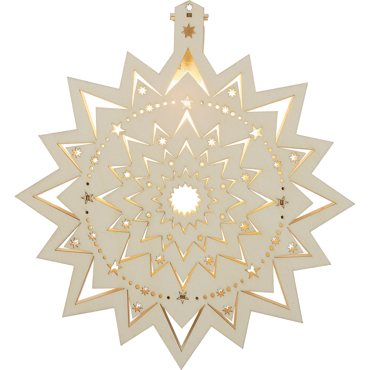 Fensterlicht Eisstern