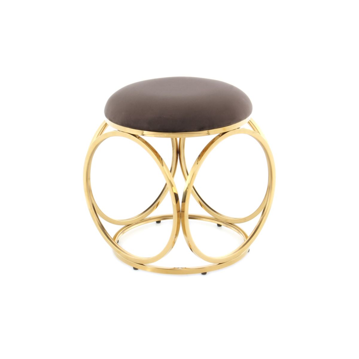 Hocker Whitney 325 Braun gold Bild 2