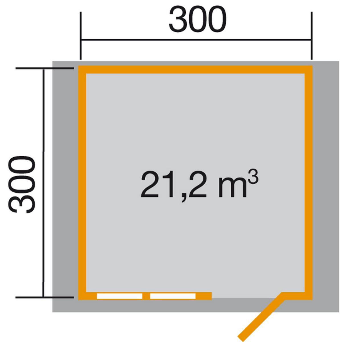 Weka Gartenhaus 139 380 x 330 x 262 cm Bild 2