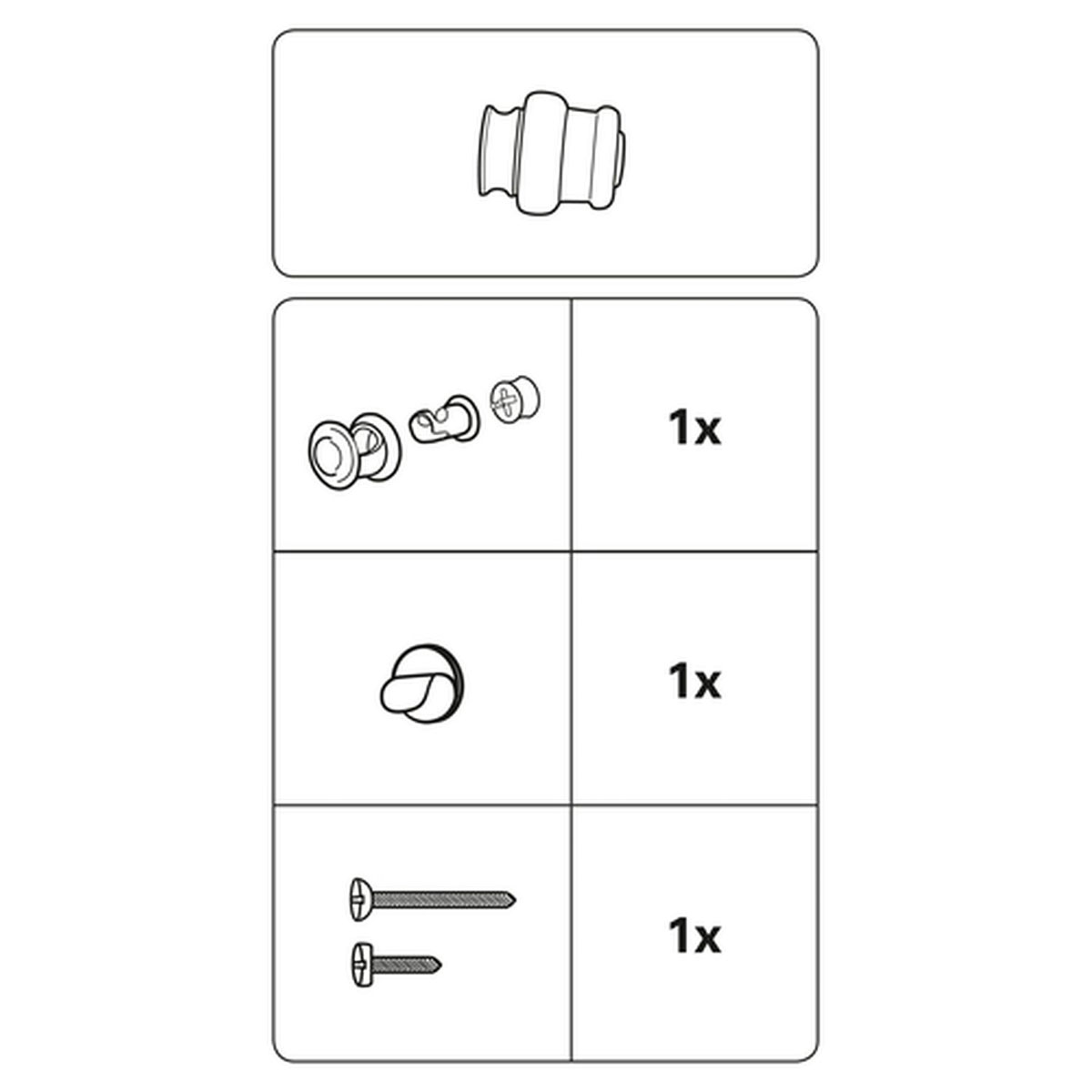 Gardinia Träger für Vitragestangen Montana Durchmesser 11 mm 3 cm Kiefer/Natur Bild 2