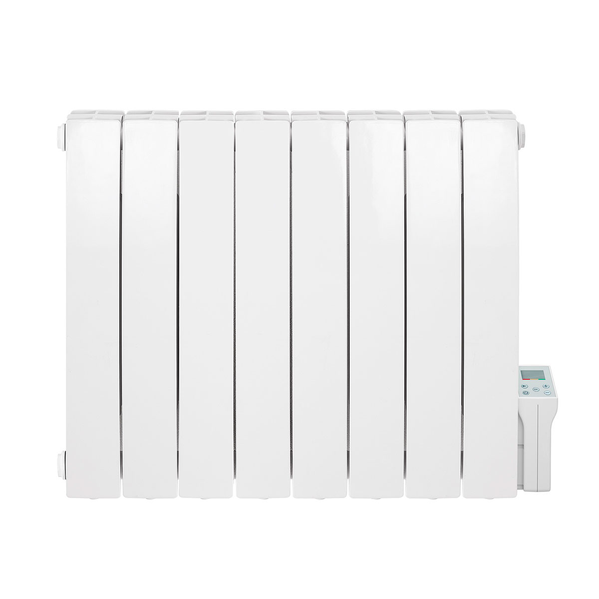 Ximax  Elektrischer Heizkörper Kale 575 x 711 mm 1500 Watt inkl Heizstab digital Weiß