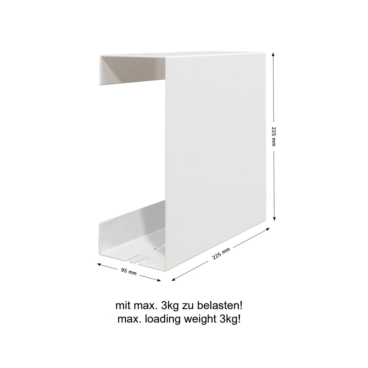 Schulte  Duschablage zum Kleben Größe L Mattweiß Bild 3