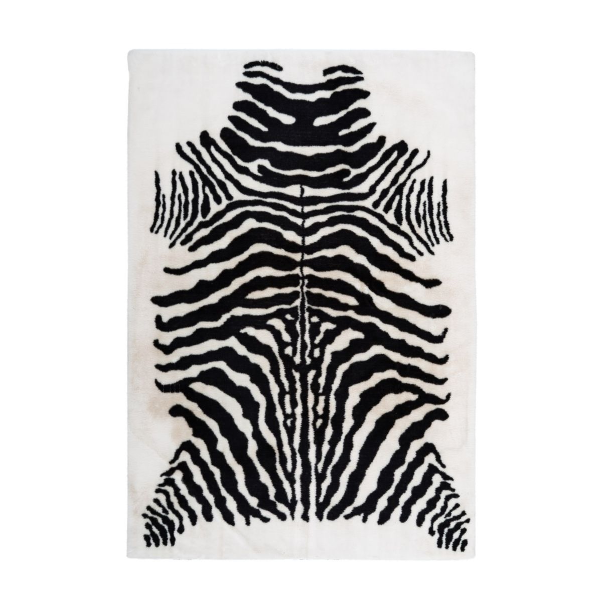 Hochflorteppich „Rabbit Animal 400“, schwarz/weiß