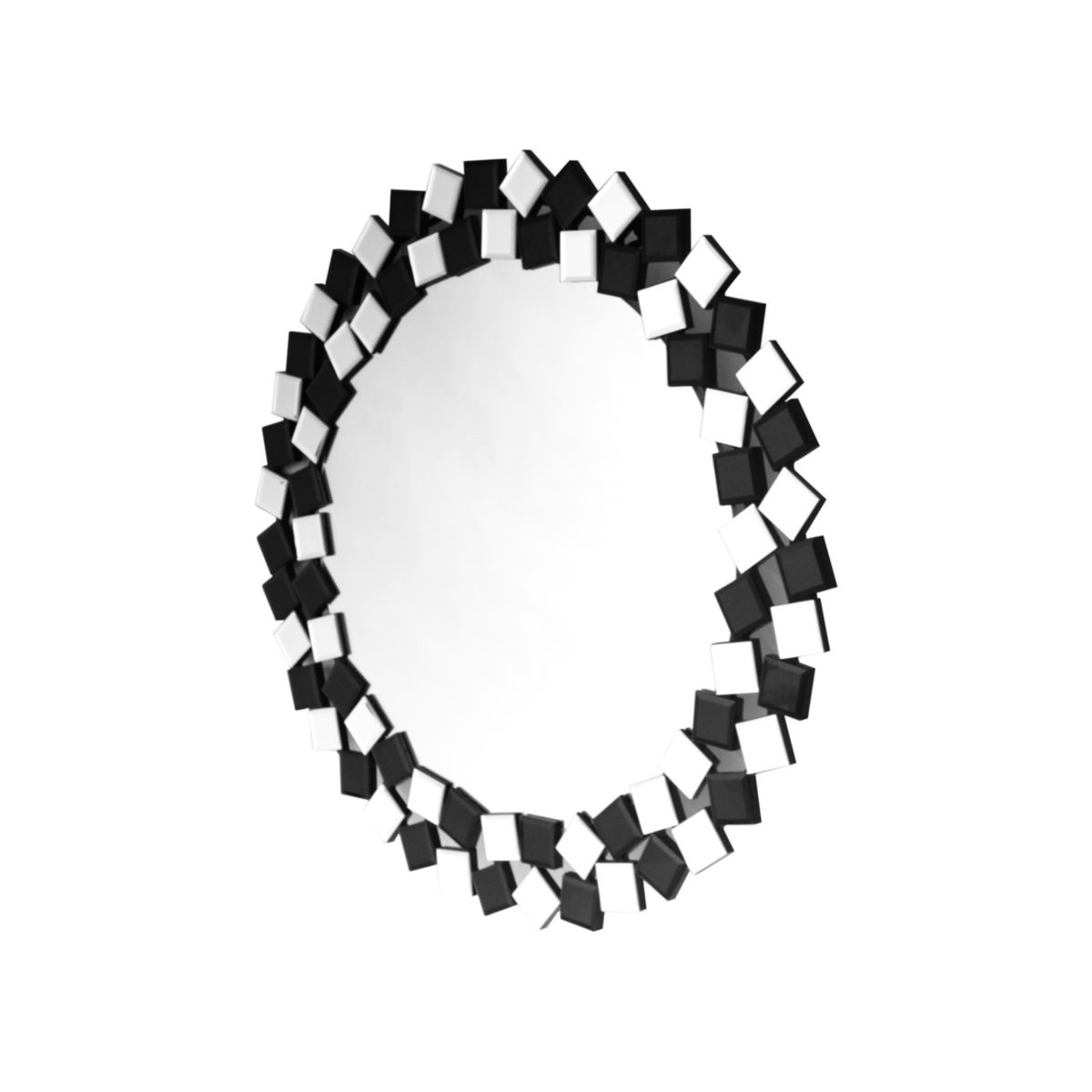 Wandspiegel Mosaic 1825 silber schwarz Bild 2