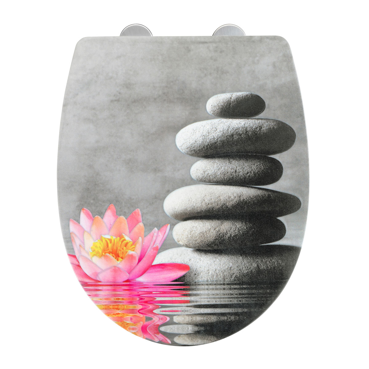 Wenko WC-Sitz Water Lily mit Relief