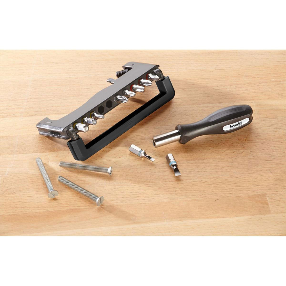 kwb  Bit Box Standard Handy Stahl 12 teilig PH 1-3 PZ 1-2 FL 3-5 Hex 4-6 Bild 3