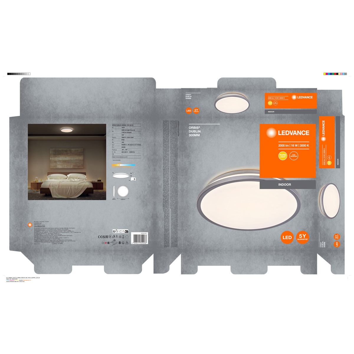 Ledvance Orbis Dublin 300 mm 16W  830 Silber Bild 10