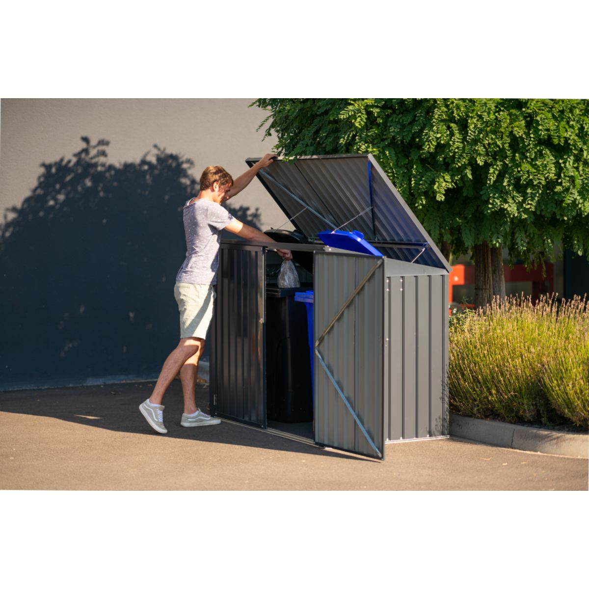 Westmann Mülltonnenbox 53 100x172x131 cm Bild 5