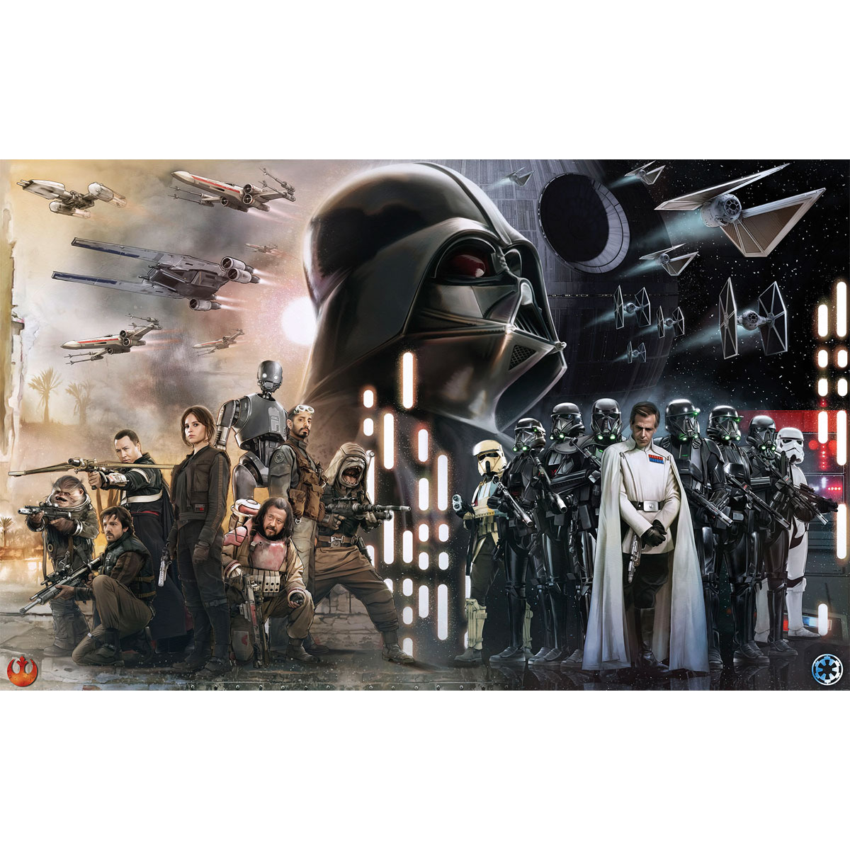 Komar  Vlies Fototapete Star Wars Collage 400x250 cm Bild 2