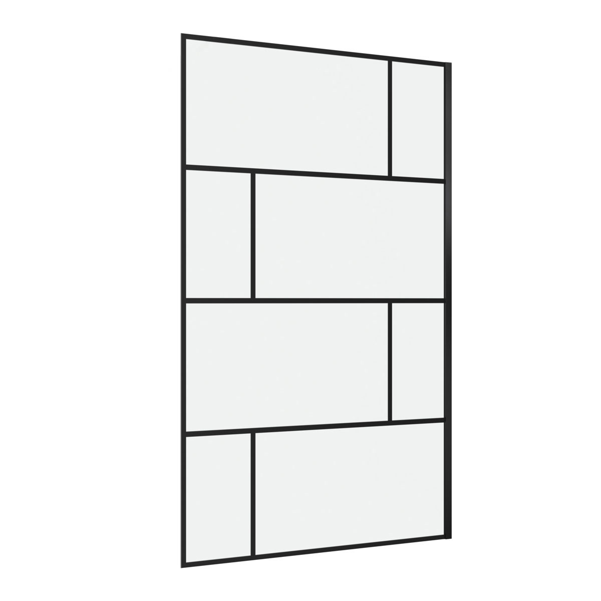 Aurlane Walk In Dusche Bricks schwarz 120 x 195 cm Bild 7