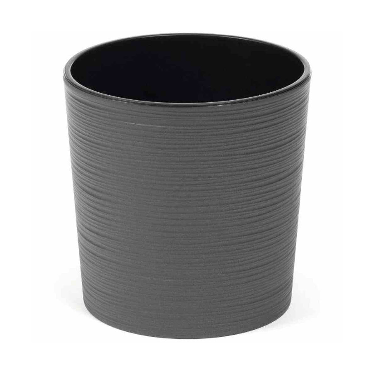 Siena Garden Pflanzgefäß Lens Durchmesser 25 x 25,5 cm graphit Rillenoptik Bild 1