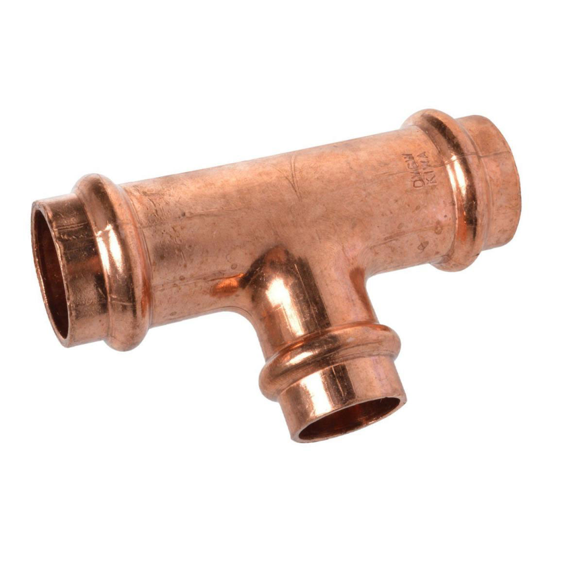 Kirchhoff T-Reduzierstück Pressfitting für Kupfer 28 x 22 x 28 mm V-Kontur