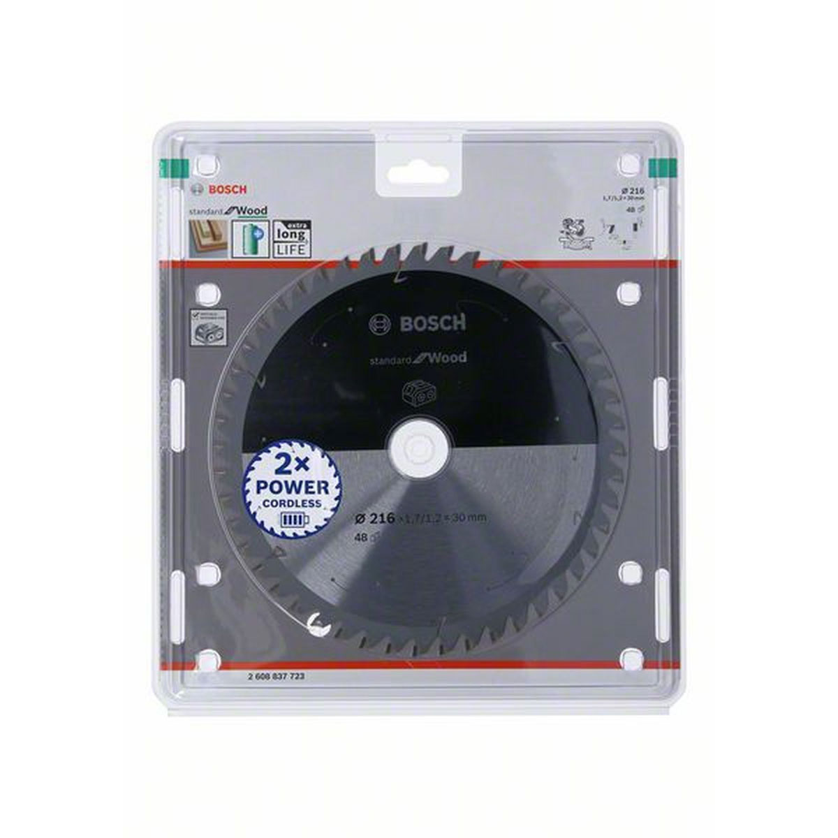 Bosch Kreissägeblatt Holz 216 mm 48 Zähne Bild 1