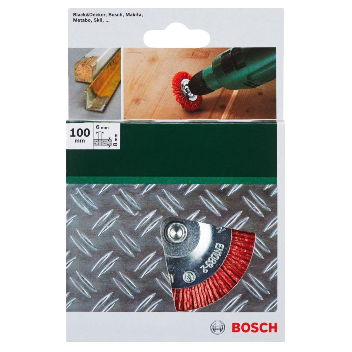 Bosch  DIY Scheibenbürste Nylondraht SiC beschichtet Durchmesser 100 mm 6 mm Bild 4
