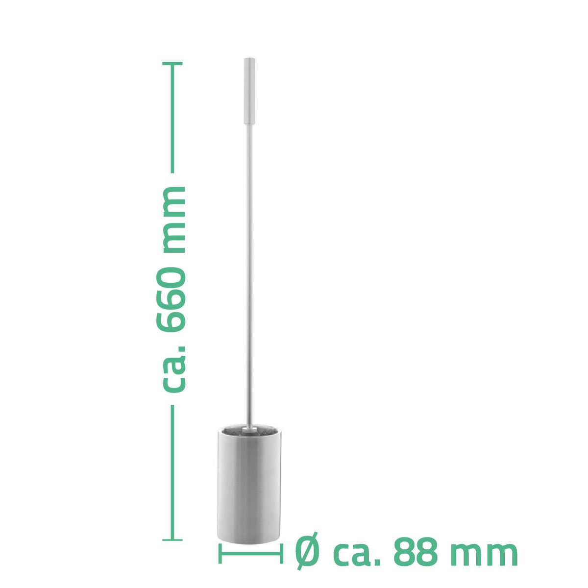 Ridder  WC-Bürste mit langem Stiel Edelstahl Bild 3